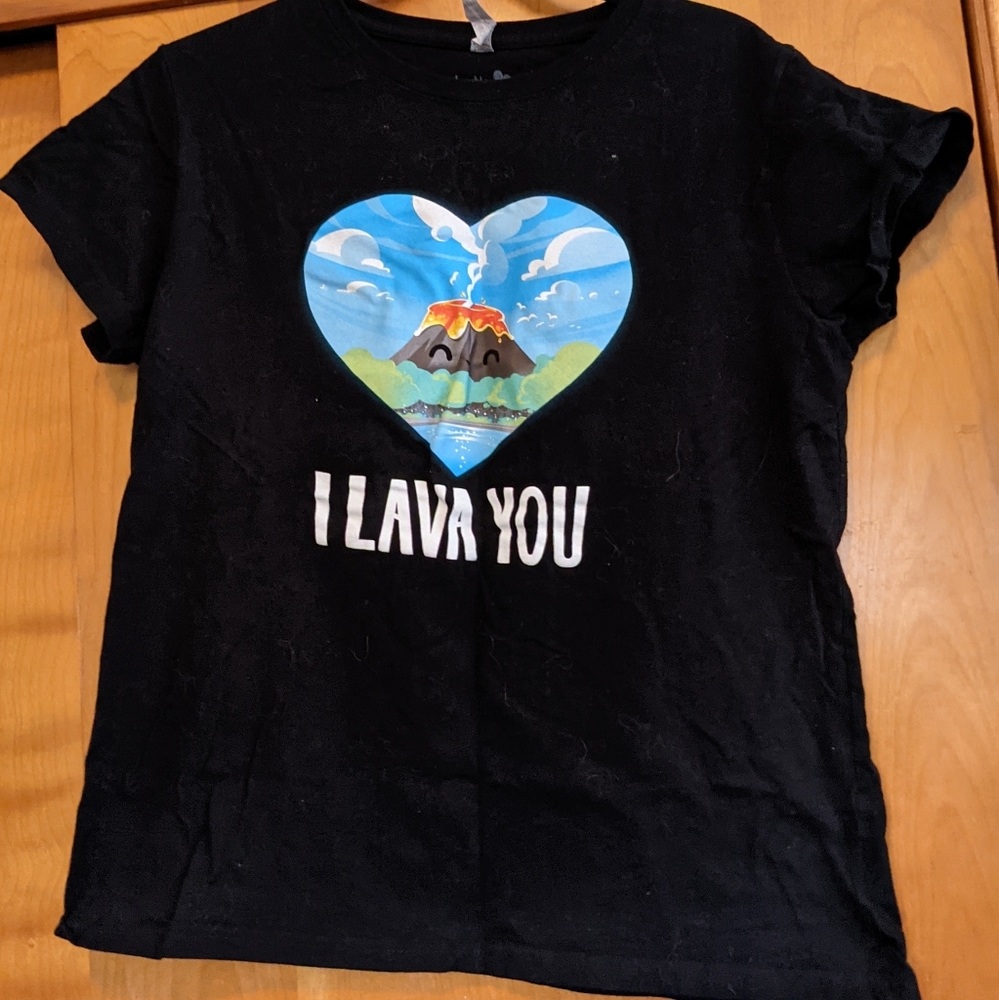 Black TeeTurtle Large Lava shirt